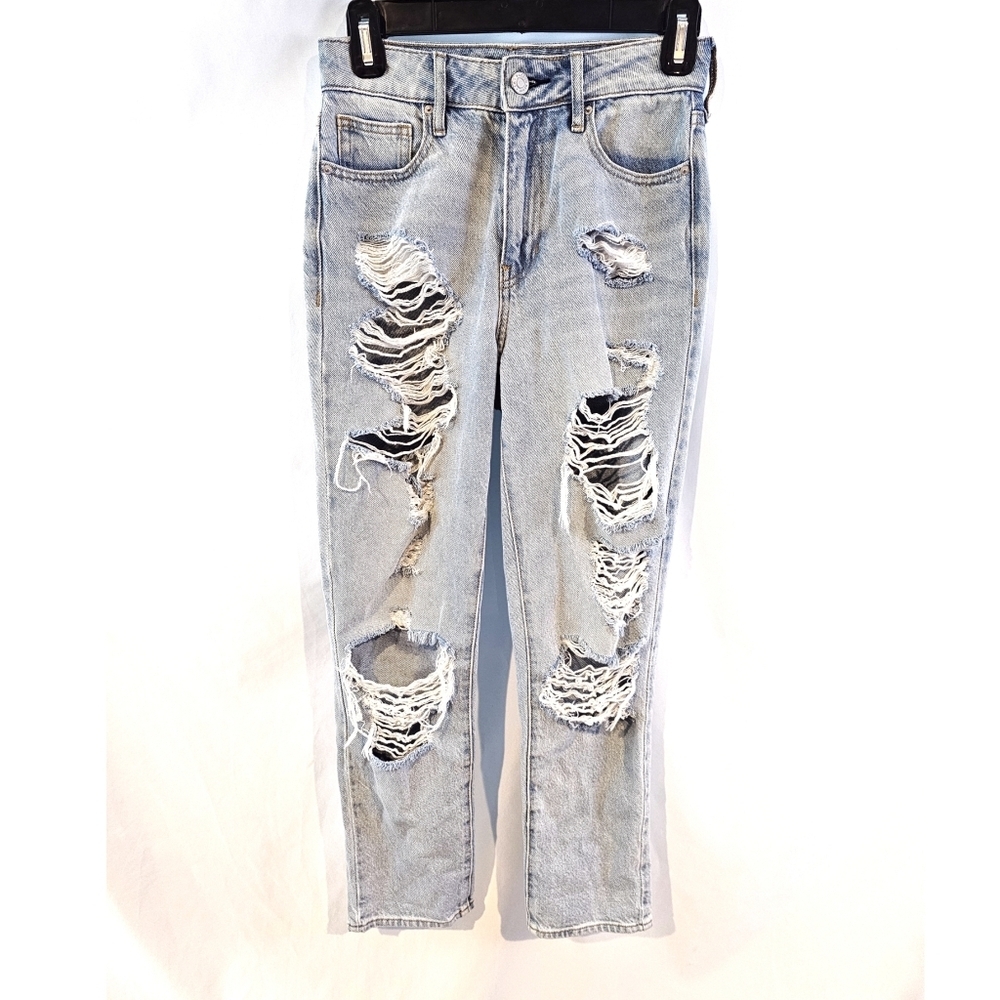 Pacsun Size 24 Mom Jean Distressed Ruined